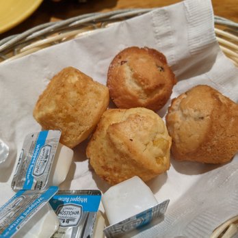 Cottage Cafe - Mini corn muffins, coconut muffins and cranberry muffins to start - American Near Me - Bethany Beach, Delaware Cottage Cafe - Mini corn muffins, coconut muffins and cranberry muffins to start - American Near Me - Bethany Beach, Delaware
