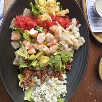 King's Fish House - Orange - Seafood Cobb Salad LOOKS GREAT - Seafood Near Me - Orange, California