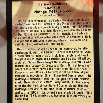 Filet Steakhouse - History of a bike he purchased - Steakhouses Near Me - Ankeny, Iowa