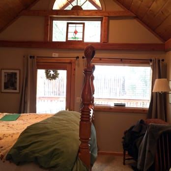 Alpen Way Chalet Mountain Lodge - A view from our hallway looking out our big pretty windows to see the snow. - Hotels Near Me - Evergreen, Colorado