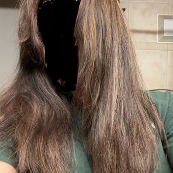 Waves Salon - The overall grey brown tone of my hair makes me think the hair wasn't filled before it was dyed. The color looks really hollow - Hair Salons Near Me - Pacifica, California