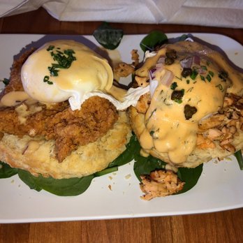 Ruby Slipper Midcity - The Peacemaker (Chicken St. Charles, Hot Smoked Salmon Bennie) - Breakfast & Brunch Near Me - New Orleans, Louisiana Ruby Slipper Midcity - The Peacemaker (Chicken St. Charles, Hot Smoked Salmon Bennie) - Breakfast & Brunch Near Me - New Orleans, Louisiana