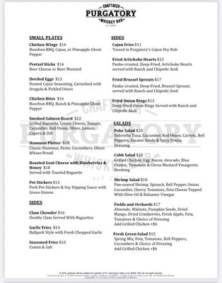 Menu photo 8 Purgatory Whiskey Bar & Craft Beer Tracy, CA