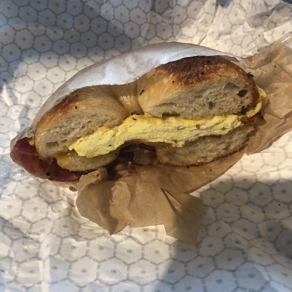 Lubbies Bagels - Breakfast sandwich on everything bagel - Bagels Near Me - Dallas, Texas
