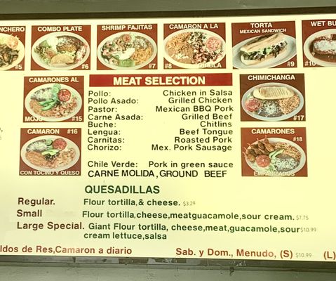 Menu photo 4 Taqueria Los Pericos #5 San Leandro, CA