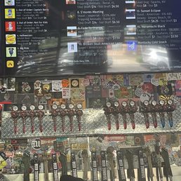 All the beers available tonight