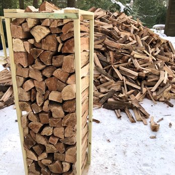 Seacoast Firewood - One of our crates stacked and ready to go! - Firewood Near Me Seacoast Firewood - One of our crates stacked and ready to go! - Firewood Near Me