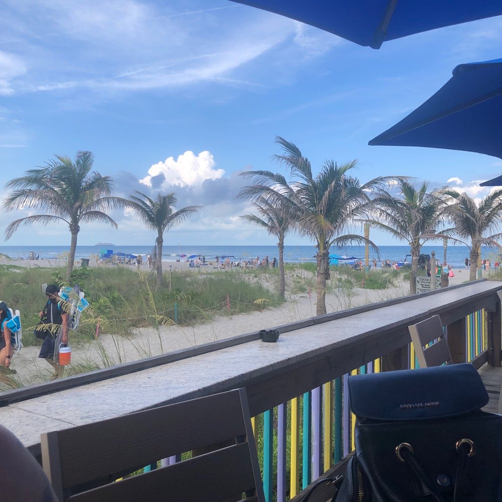 Coconuts On The Beach - View from our table. - Bars Near Me - Cocoa Beach, Florida Coconuts On The Beach - View from our table. - Bars Near Me - Cocoa Beach, Florida
