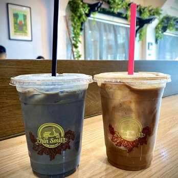 Phin Smith - Charcoal Latte and Coconut blended coffee - Coffee & Tea Near Me - Garden Grove, California Phin Smith - Charcoal Latte and Coconut blended coffee - Coffee & Tea Near Me - Garden Grove, California