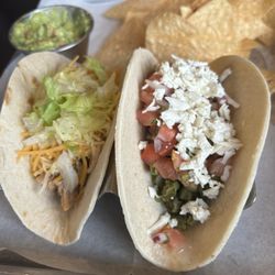 JoVi's Tacos - Chicken tinga taco and nopales taco