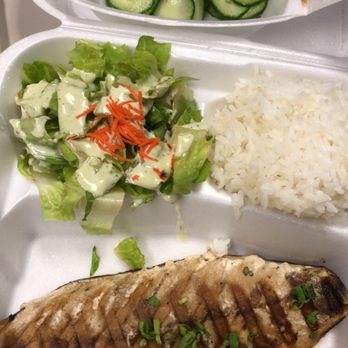 Wedashii - Saba shioyaki, salt-grilled mackerel. Amazing! Was part of my 2 Item Bento Box w/ salad, rice & miso soup. Sunomono salad in the back. - Sushi Bars Near Me - Sacramento, California Wedashii - Saba shioyaki, salt-grilled mackerel. Amazing! Was part of my 2 Item Bento Box w/ salad, rice & miso soup. Sunomono salad in the back. - Sushi Bars Near Me - Sacramento, California