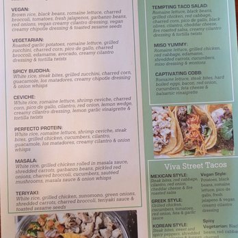 Viva! Be Bowl'd - Menu - New American Near Me - Fresno, California