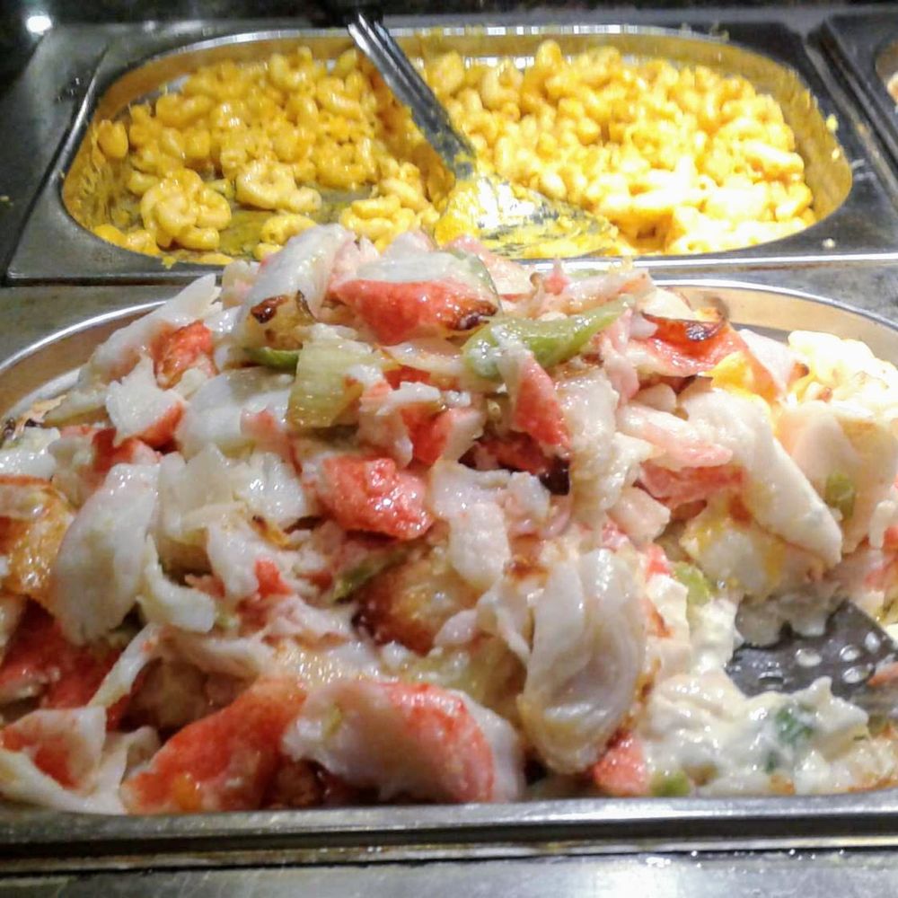 Hibachi Supreme Buffet - Overfilled bin. "Lobster lasagna"..loads of stinking krab stick in creamy sauce, odd taste, barely warm. Nope. - Japanese Near Me - Oklahoma City, Oklahoma Hibachi Supreme Buffet - Overfilled bin. "Lobster lasagna"..loads of stinking krab stick in creamy sauce, odd taste, barely warm. Nope. - Japanese Near Me - Oklahoma City, Oklahoma