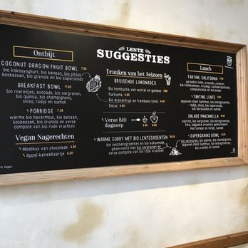 Le Pain Quotidien - Menu boards in store and for take out - Breakfast & Brunch Near Me - Antwerp, VAN