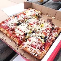 a pizza in a box