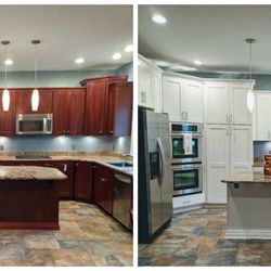 Kitchen Tune-Up Southern Erie - Local (WNY) cabinet painting project.