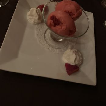 Six Burner Bistro - Raspberry sorbet - New American Near Me - Plymouth, New Hampshire Six Burner Bistro - Raspberry sorbet - New American Near Me - Plymouth, New Hampshire