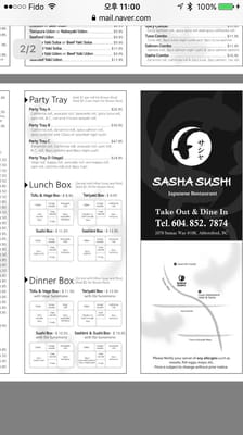 Menu photo 4 Sasha Sushi Abbotsford, BC Menu photo 4 Sasha Sushi Abbotsford, BC
