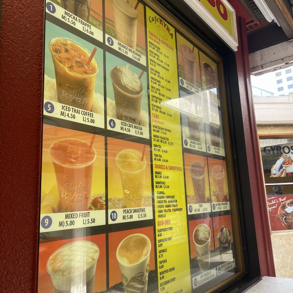 Café Kyra - Menu 12.29.21 - Coffee & Tea Near Me - Honolulu, Hawaii Café Kyra - Menu 12.29.21 - Coffee & Tea Near Me - Honolulu, Hawaii