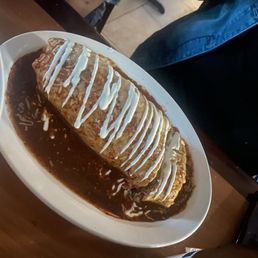 Carnitas wet burrito