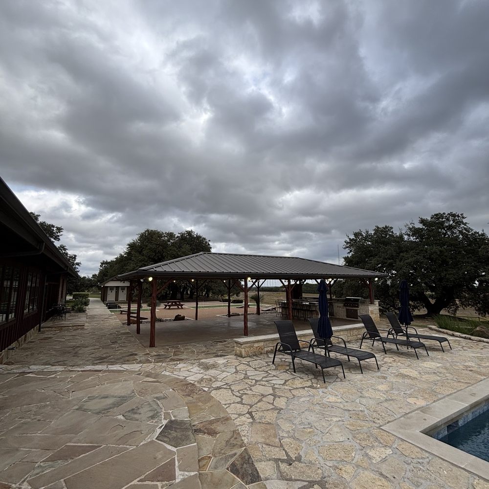 Diamond A Ranch - Pool and view of the event gazebo - Venues & Event Spaces Near Me - Lipan, Texas