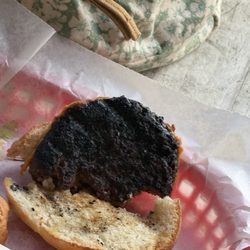 Charcoal aka burger patty
