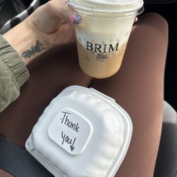 Latte and sandwich!