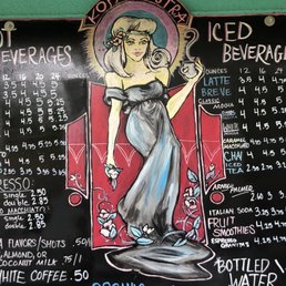 Menu board.