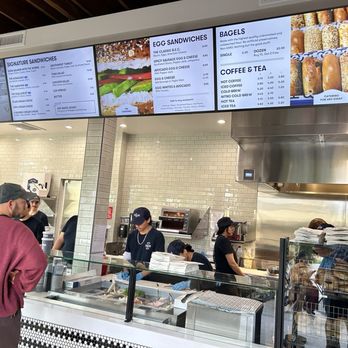 H & H Bagels - The menu and interior. - Bagels Near Me - Los Angeles, California