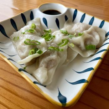 Rockin' Ramen - Chicken dumplings with sweet spicy chili oil. - Ramen Near Me - Temple, Texas Rockin' Ramen - Chicken dumplings with sweet spicy chili oil. - Ramen Near Me - Temple, Texas
