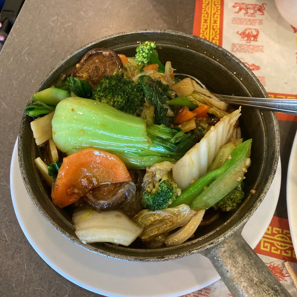 First Chinese Barbecue - Veggies with rice clear noodles - Barbeque Near Me - Austin, Texas First Chinese Barbecue - Veggies with rice clear noodles - Barbeque Near Me - Austin, Texas