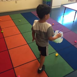 Little Dove Learning Center - He got to have the same experience inside.He was accommodated for arriving later. He's never participated in an egg hunt before.