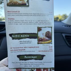 Viny’s Italian Resturant - Menu as of October 2026