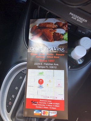 Menu photo 8 Craft Fry Wing Tampa, FL