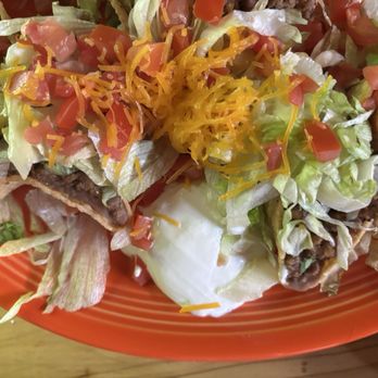 El Pinto - Taco shell Cups with beef and beans. - New Mexican Cuisine Near Me - Albuquerque, New Mexico