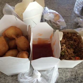 New China - Large Sweet and Sour Chicken, small Mongolian Fried Rice - Chinese Near Me - Chicago, Illinois