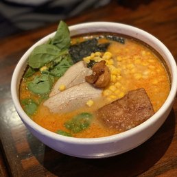 Photo of Ramen Dojo - San Mateo, CA, United States. Pork Belly Miso Ramen extra corn
