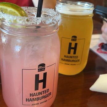 Haunted Hamburger - Prickly Pear margarita - Burgers Near Me - Jerome, Arizona