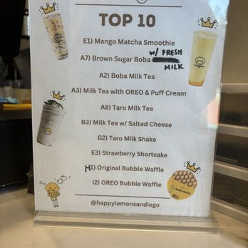 Happy Lemon Carlsbad - Bubble Tea Near Me - Carlsbad, California Happy Lemon Carlsbad - Bubble Tea Near Me - Carlsbad, California