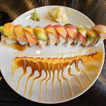 NOMA Sushi and Ramen - Rainbow roll - Sushi Bars Near Me - Rocklin, California NOMA Sushi and Ramen - Rainbow roll - Sushi Bars Near Me - Rocklin, California