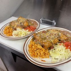 Chile relleno dinner