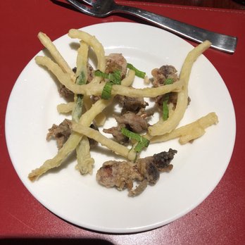 La Rosetta - Second Dish - Baby Octopus and Fried Zucchini with Mint - Seafood Near Me - Rome, RM La Rosetta - Second Dish - Baby Octopus and Fried Zucchini with Mint - Seafood Near Me - Rome, RM
