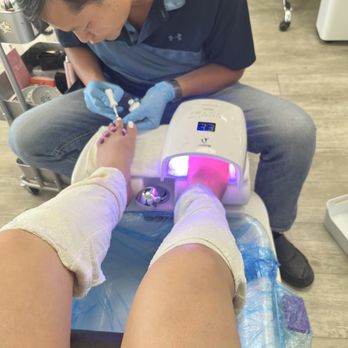Elegant Nail Spa - Gel pedi. - Nail Salons Near Me - Fresno, California