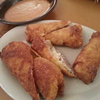 Sonny's BBQ - Redneck Egg Rolls loaded with pulled pork, homeade coleslaw with pepper jack cheese. Comes with smoky ranch dip - Barbeque Near Me - Lawrenceville, Georgia Sonny's BBQ - Redneck Egg Rolls loaded with pulled pork, homeade coleslaw with pepper jack cheese. Comes with smoky ranch dip - Barbeque Near Me - Lawrenceville, Georgia