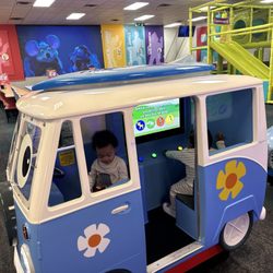 Chuck E. Cheese - This is the Traveling Van that travels  the world. Is educational because it asked several questions about the world live in..