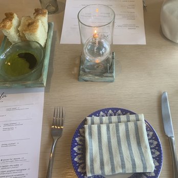 Bottiglia - Complimentary garlic rosemary bread with oil and vinegar. - Italian Near Me - Henderson, Nevada