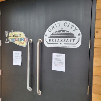 Grit City Breakfast - Doors to restaurant - Breakfast & Brunch Near Me - Tacoma, Washington Grit City Breakfast - Doors to restaurant - Breakfast & Brunch Near Me - Tacoma, Washington
