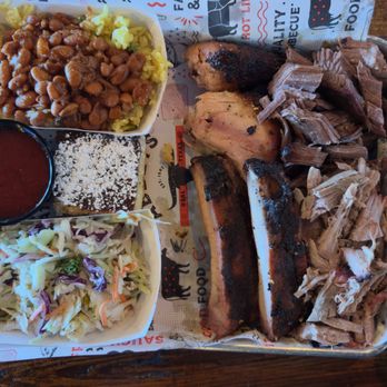 Abbey's Real Texas BBQ - Combo Platter - Barbeque Near Me - San Diego, California Abbey's Real Texas BBQ - Combo Platter - Barbeque Near Me - San Diego, California