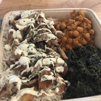 Sheesh Grill - Chantilly - Chicken shawarma with chickpeas and spinach - Halal Near Me - Chantilly, Virginia Sheesh Grill - Chantilly - Chicken shawarma with chickpeas and spinach - Halal Near Me - Chantilly, Virginia