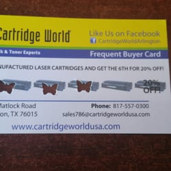 Cartridge World - Buy five cartridges and get one 20% off ...